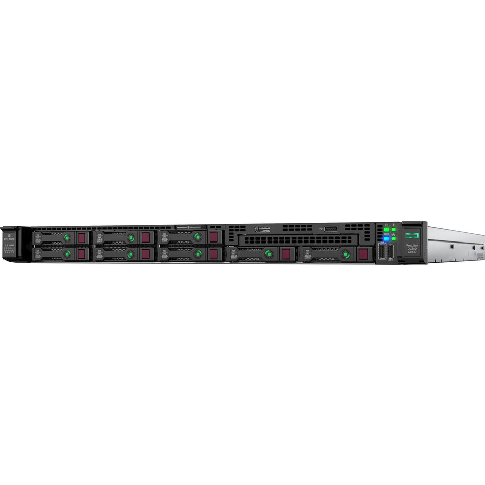 HPE ProLiant DL360 G10 1U Rack Server - 1 x Intel Xeon Silver 4110 2.10 GHz - 16 GB RAM - 12Gb/s SAS, Serial ATA/600 Controller - P05520-B21