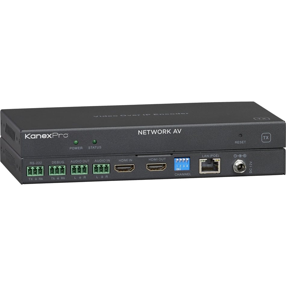 KanexPro NetworkAV Over IP Encoder w/ POE & RS-232 - EXT-NETAVTX