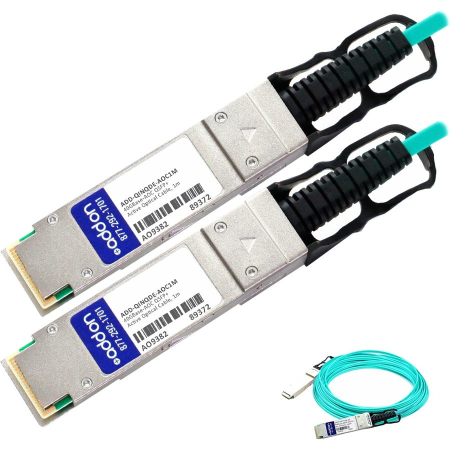 AddOn Fiber Optic Network Cable - ADD-QINQDE-AOC1M