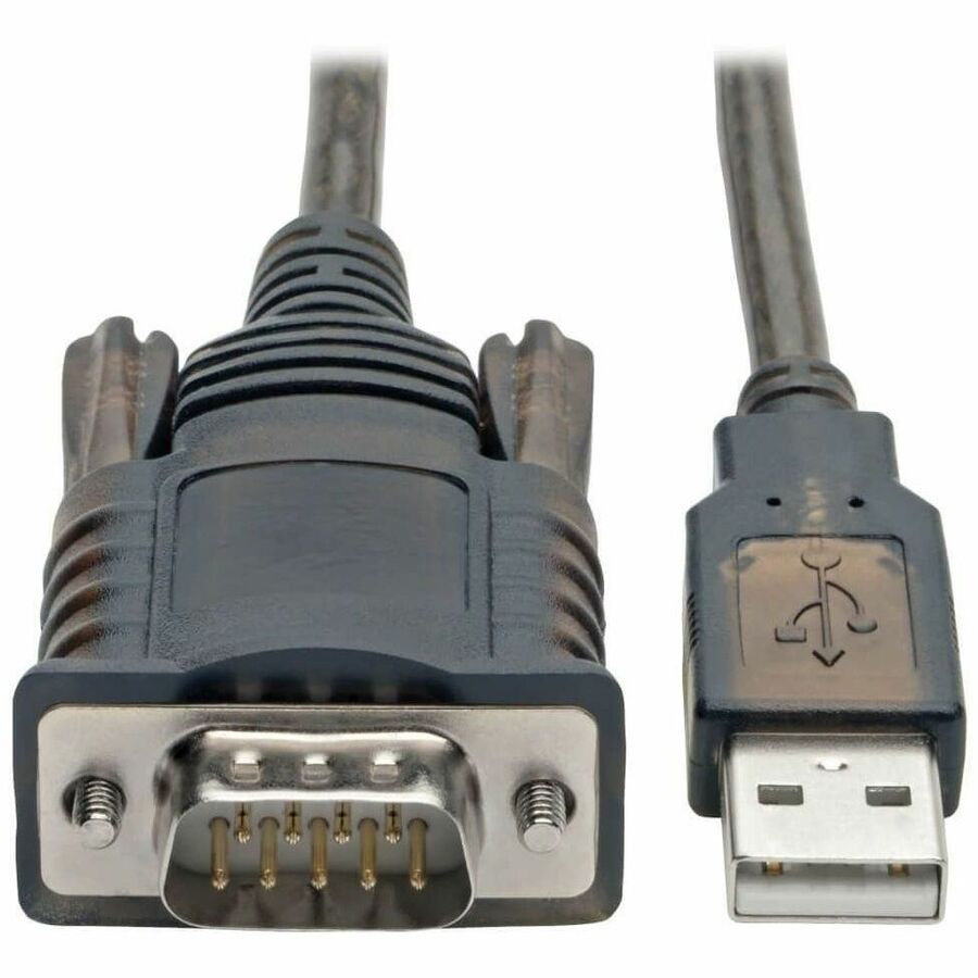 Tripp Lite by Eaton RS232 to USB Adapter Cable with COM Retention (USB-A to DB9 M/M) FTDI 5 ft. (1.52 m) - U209-005-COM