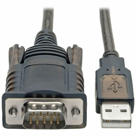 Tripp Lite by Eaton RS232 to USB Adapter Cable with COM Retention (USB-A to DB9 M/M) FTDI 5 ft. (1.52 m) - U209-005-COM
