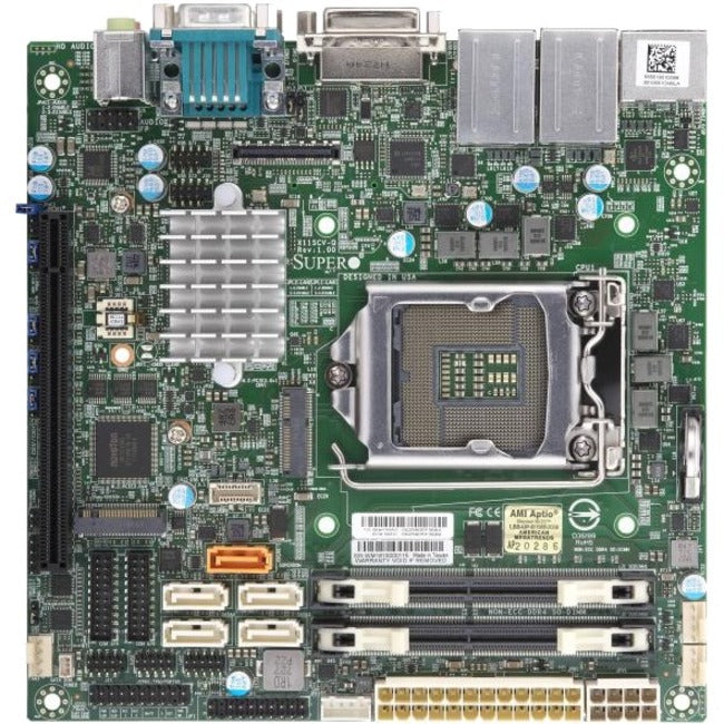 Supermicro X11SCV-Q Desktop Motherboard - Intel Q370 Chipset - Socket H4 LGA-1151 - Mini ITX - MBD-X11SCV-Q-O