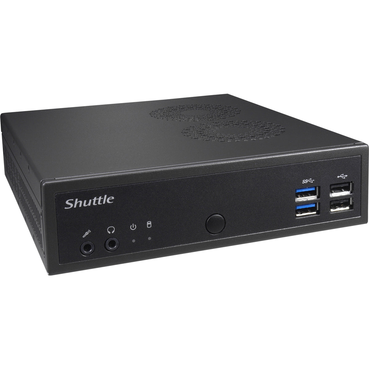 Shuttle XPC slim DH02U5 Desktop Computer - Intel Core i5 7th Gen i5-7200U 2.50 GHz - 8 GB RAM DDR4 SDRAM - 120 GB SSD - Slim PC - Black - DH02U5