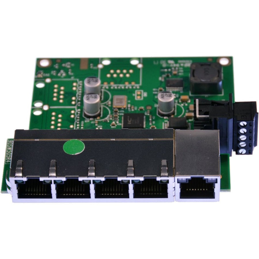 Brainboxes Industrial Embeddable 5 Port Ethernet Switch - SW-105