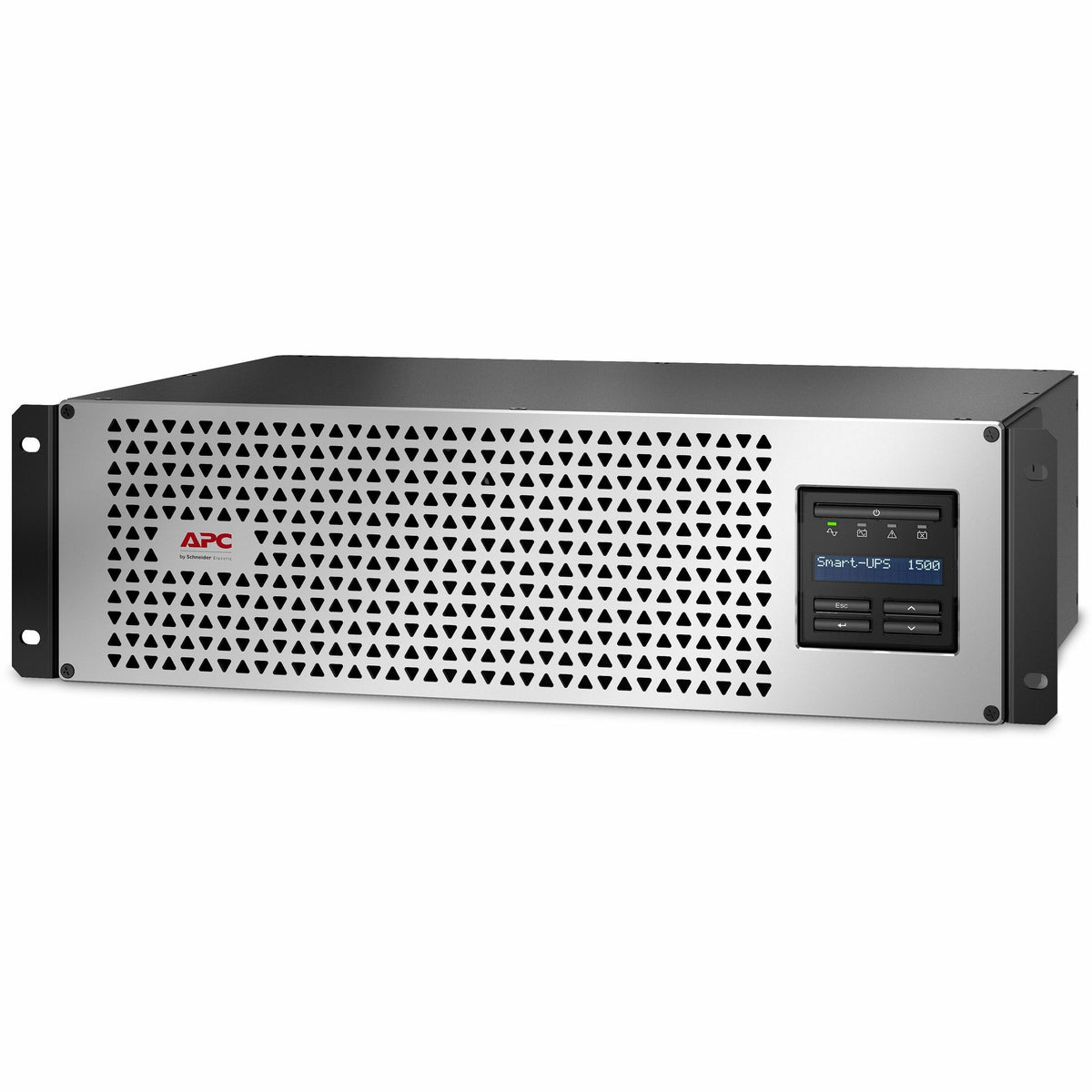 APC Smart-UPS, Line Interactive, 1500VA, Lithium-ion, Rackmount 3U, 120V, 6x NEMA 5-15R outlets, SmartConnect Port+SmartSlot, Short Depth, AVR, LCD - SMTL1500RM3UC