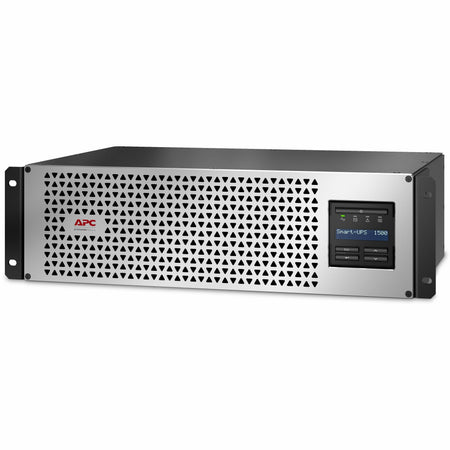 APC Smart-UPS, Line Interactive, 1500VA, Lithium-ion, Rackmount 3U, 120V, 6x NEMA 5-15R outlets, SmartConnect Port+SmartSlot, Short Depth, AVR, LCD - SMTL1500RM3UC