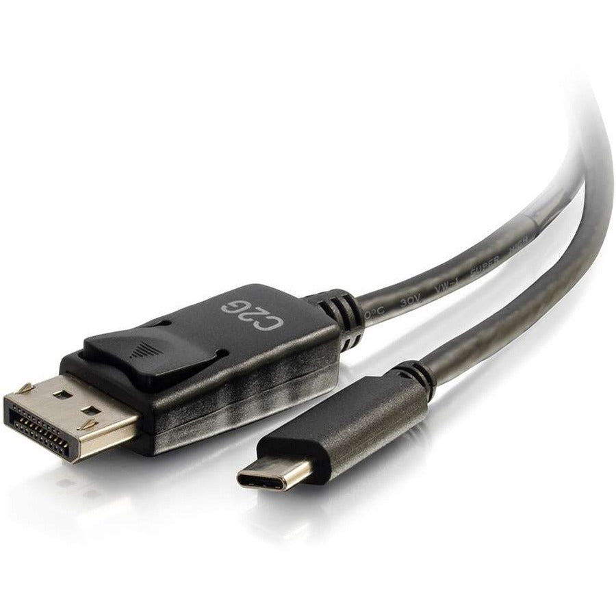 C2G 12ft USB-C to DisplayPort Adapter Cable 4K 30Hz - Black - 26904