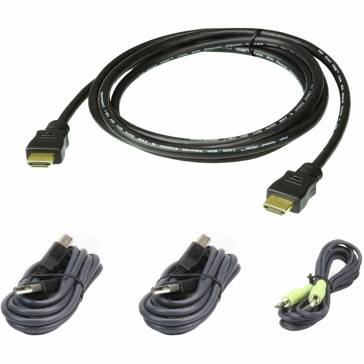 ATEN 2L7D02UHX4 6ft. Single Display HDMI Secure KVM Cable Kit - 2L7D02UHX4
