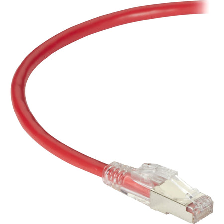 Black Box CAT6A 650-MHz Locking Snagless Patch Cable S/FTP CM PVC RD 15FT - C6APC80S-RD-15