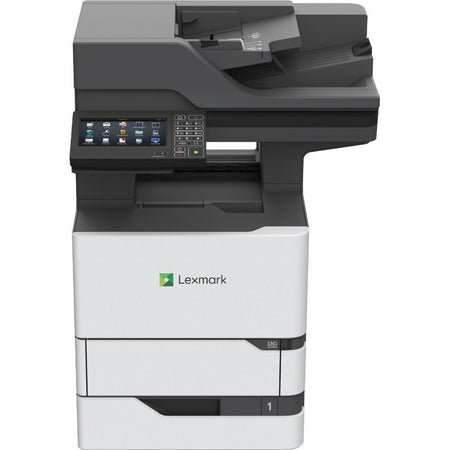 Lexmark MX720 MX721adhe Laser Multifunction Printer-Monochrome-Copier/Fax/Scanner-65 ppm Mono Print-1200x1200 Print-Automatic Duplex Print-300000 Pages Monthly-650 sheets Input-Color Scanner-600 Optical Scan-Monochrome Fax-Gigabit Ethernet - 25B0003
