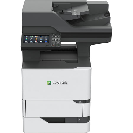 Lexmark MX720 MX721ade Laser Multifunction Printer-Monochrome-Copier/Fax/Scanner-65 ppm Mono Print-1200x1200 Print-Automatic Duplex Print-300000 Pages Monthly-650 sheets Input-Color Scanner-600 Optical Scan-Monochrome Fax-Gigabit Ethernet - 25B0000