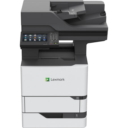 Lexmark MX720 MX722ade Laser Multifunction Printer-Monochrome-Copier/Fax/Scanner-70 ppm Mono Print-1200x1200 Print-Automatic Duplex Print-350000 Pages Monthly-650 sheets Input-Color Scanner-600 Optical Scan-Monochrome Fax-Gigabit Ethernet - 25B0002