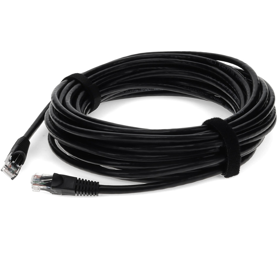 AddOn 12ft RJ-45 (Male) to RJ-45 (Male) Black Cat6 Straight UTP PVC Copper Patch Cable - ADD-12FCAT6-BK