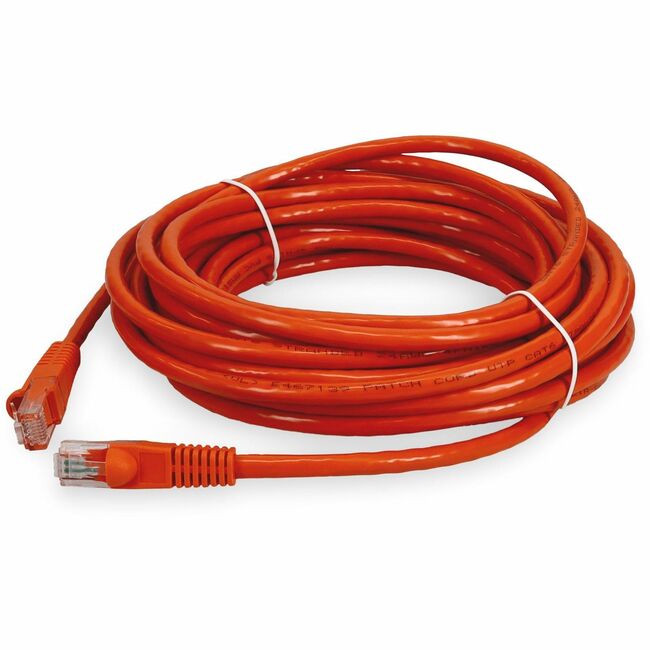 AddOn 25ft RJ-45 (Male) to RJ-45 (Male) Straight Orange Cat6 UTP PVC Copper Patch Cable - ADD-25FCAT6-OE