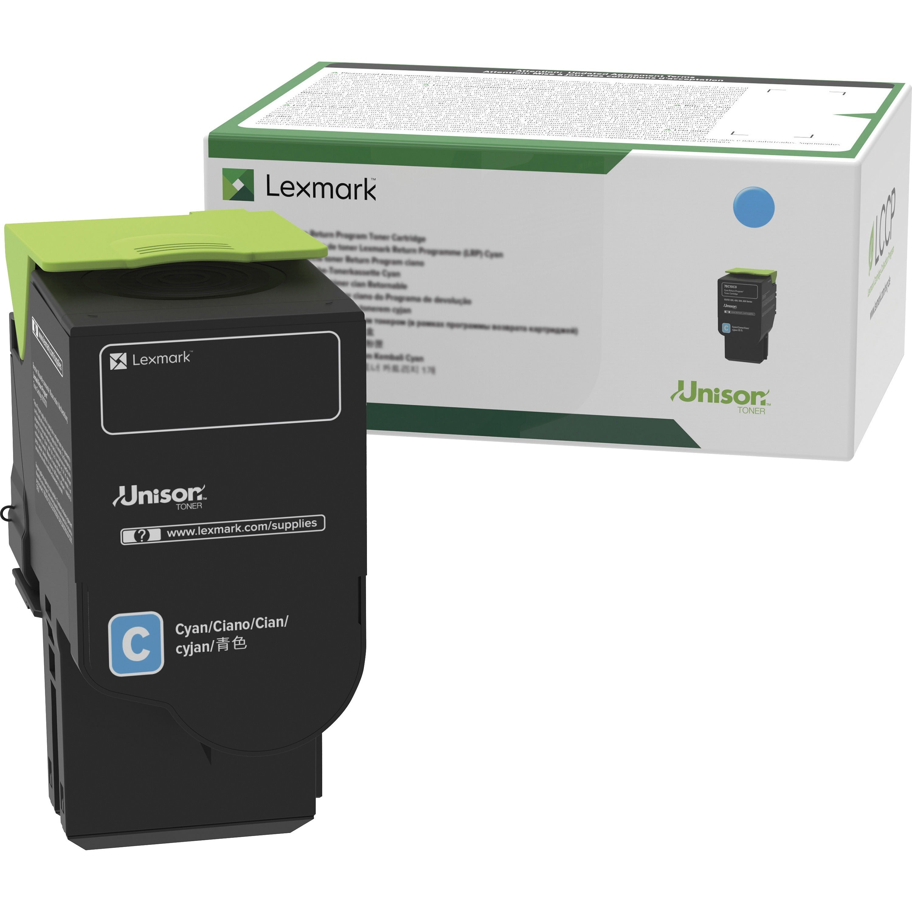 Lexmark Unison Original High Yield Laser Toner Cartridge - Cyan - 1 Each - C231HC0