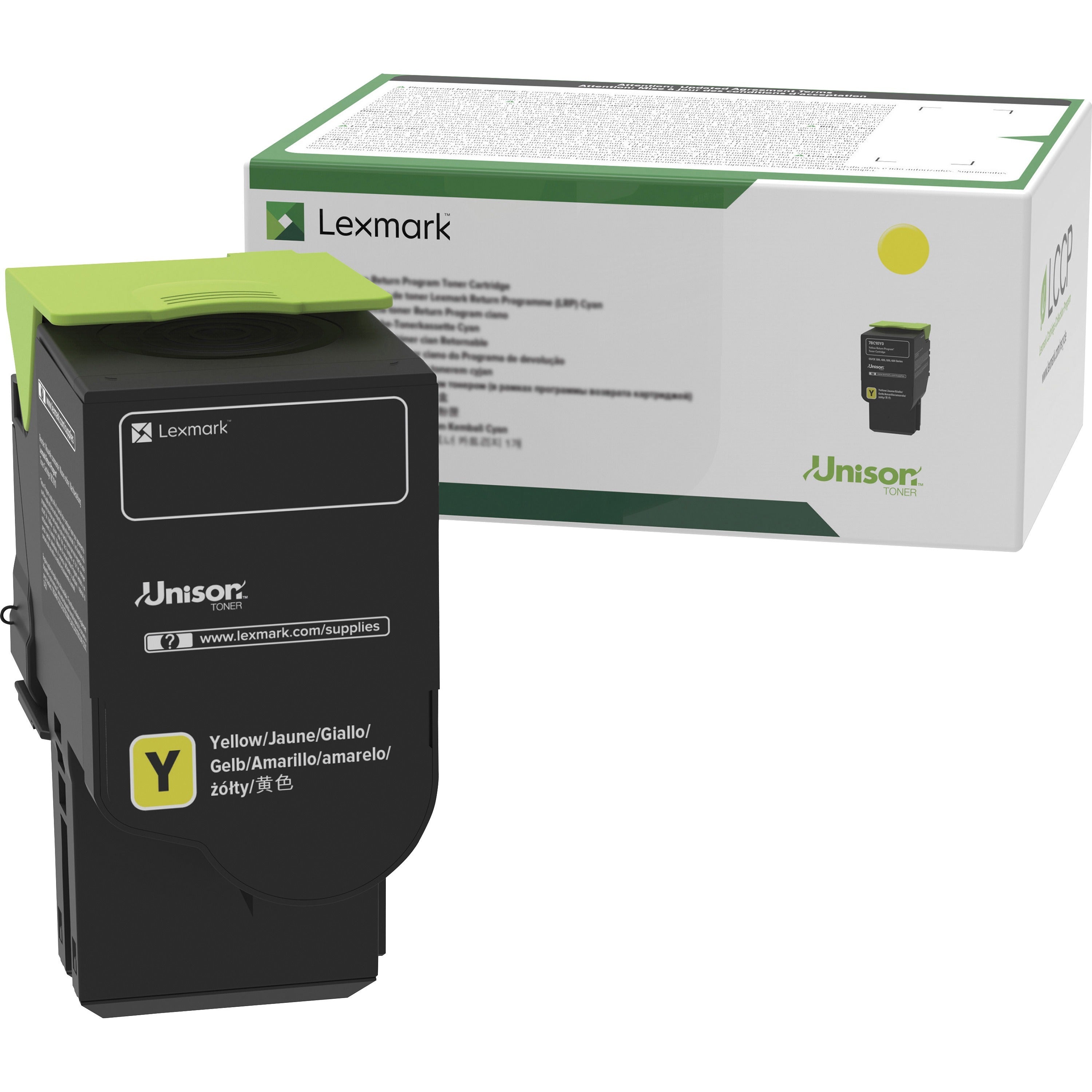 Lexmark Unison Original High Yield Laser Toner Cartridge - Yellow - 1 Each - C231HY0