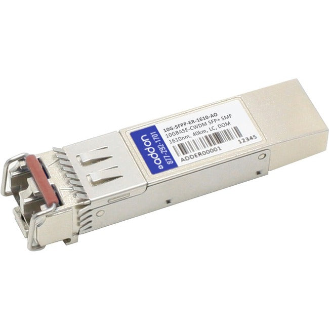 Brocade (Formerly) 10G-SFPP-ER-1610 Compatible TAA Compliant 10GBase-CWDM SFP+ Transceiver (SMF, 1610nm, 40km, LC, DOM) - 10G-SFPP-ER-1610-AO