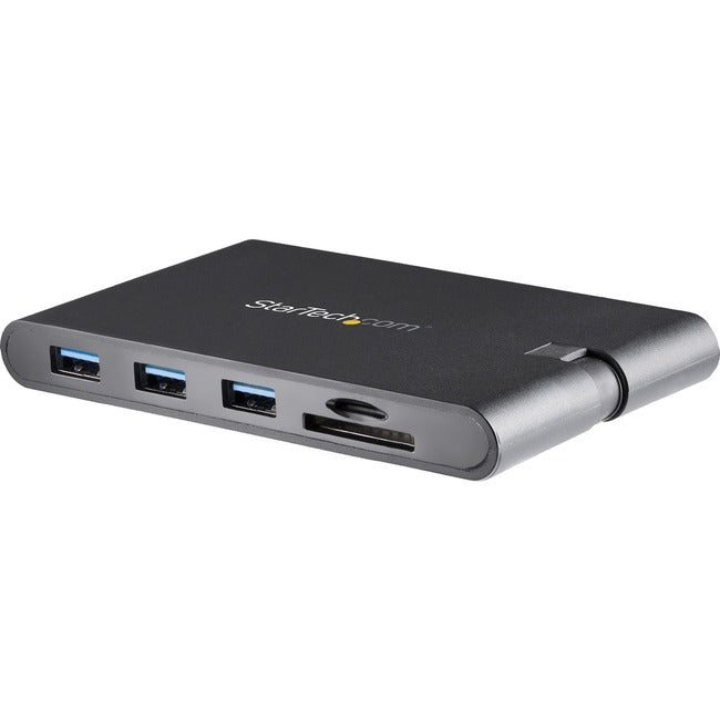 StarTech.com USB C Multiport Adapter - USB Type-C Mini Dock with HDMI 4K or VGA Video - 100W PD Passthrough, 3x USB 3.0, GbE, SD & MicroSD - DKT30CHVSCPD