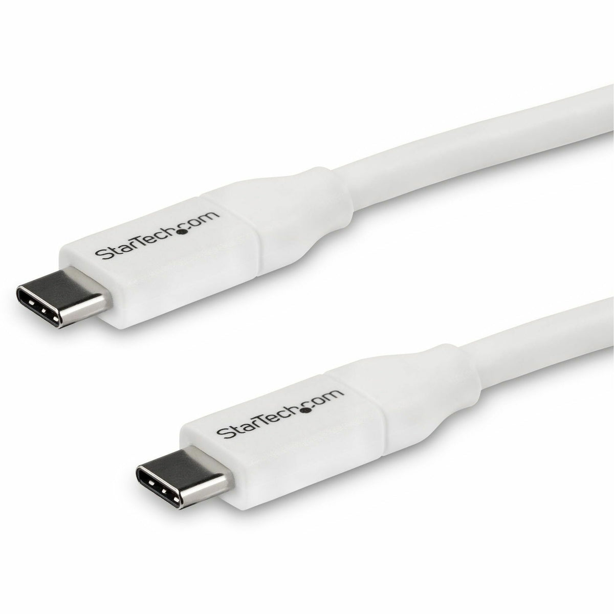 StarTech.com 4m 13 ft USB C to USB C Cable w/ 5A PD - M/M - White - USB 2.0 - USB-IF Certified - USB Type C Cable - USB C Charging Cable - USB C PD Cable - USB2C5C4MW