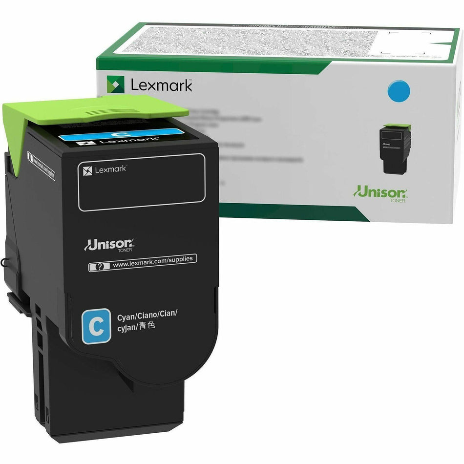 Lexmark Unison Original Extra High Yield Laser Toner Cartridge - Cyan - 1 Each - 78C1XC0