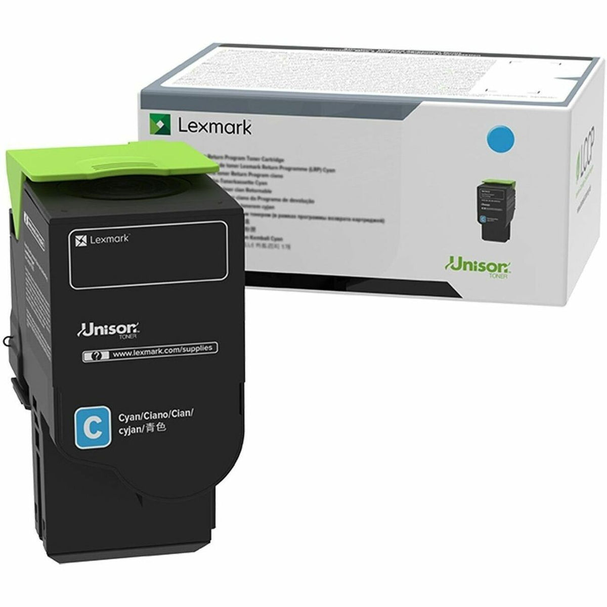 Lexmark Unison Original Extra High Yield Laser Toner Cartridge - Cyan Pack - 78C1XCE
