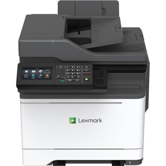 Lexmark CX522ade Laser Multifunction Printer-Color-Copier/Fax/Scanner-35 ppm Mono/35 ppm Color Print-2400x600 Print-Automatic Duplex Print-85000 Pages Monthly-251 sheets Input-Color Scanner-1200 Optical Scan-Color Fax-Gigabit Ethernet - 42C7360