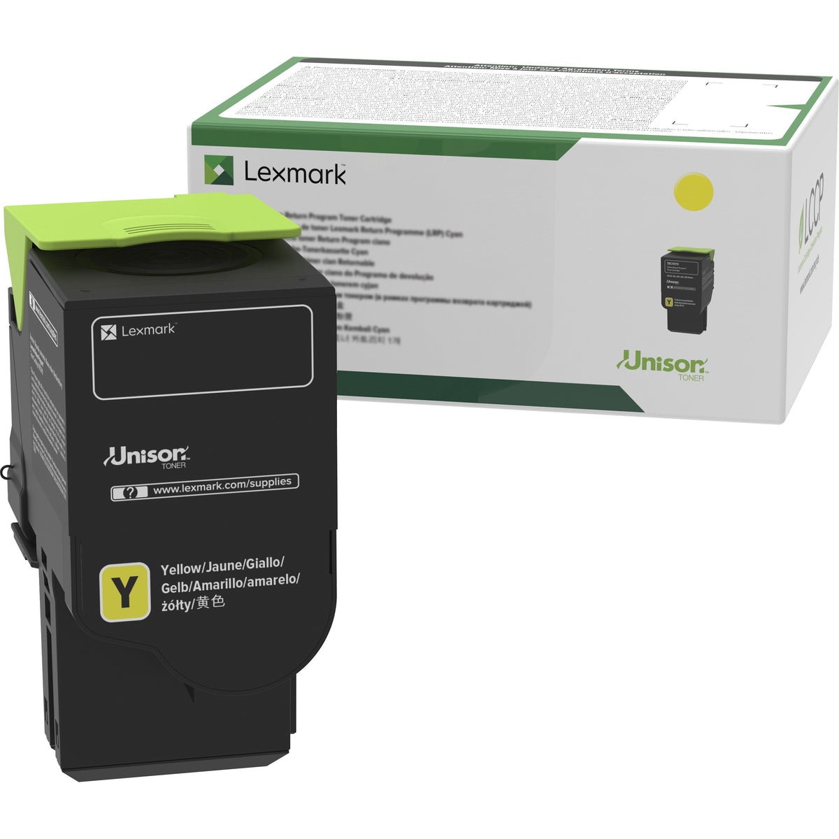 Lexmark Unison Original Ultra High Yield Laser Toner Cartridge - Yellow - 1 Each - 78C1UY0
