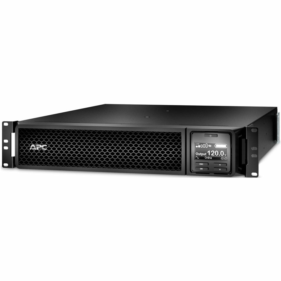 [TAA] APC Smart-UPS On-Line, 2200VA, Rackmount 2U, 120V, 6x 5-20R+1x L5-20R NEMA outlets, SmartSlot, Extended runtime, W/ rail kit, TAA - SRT2200RMXLAUS