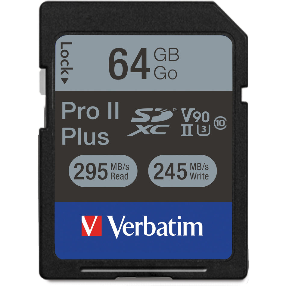 Verbatim Pro II Plus 64 GB SDXC - 99166