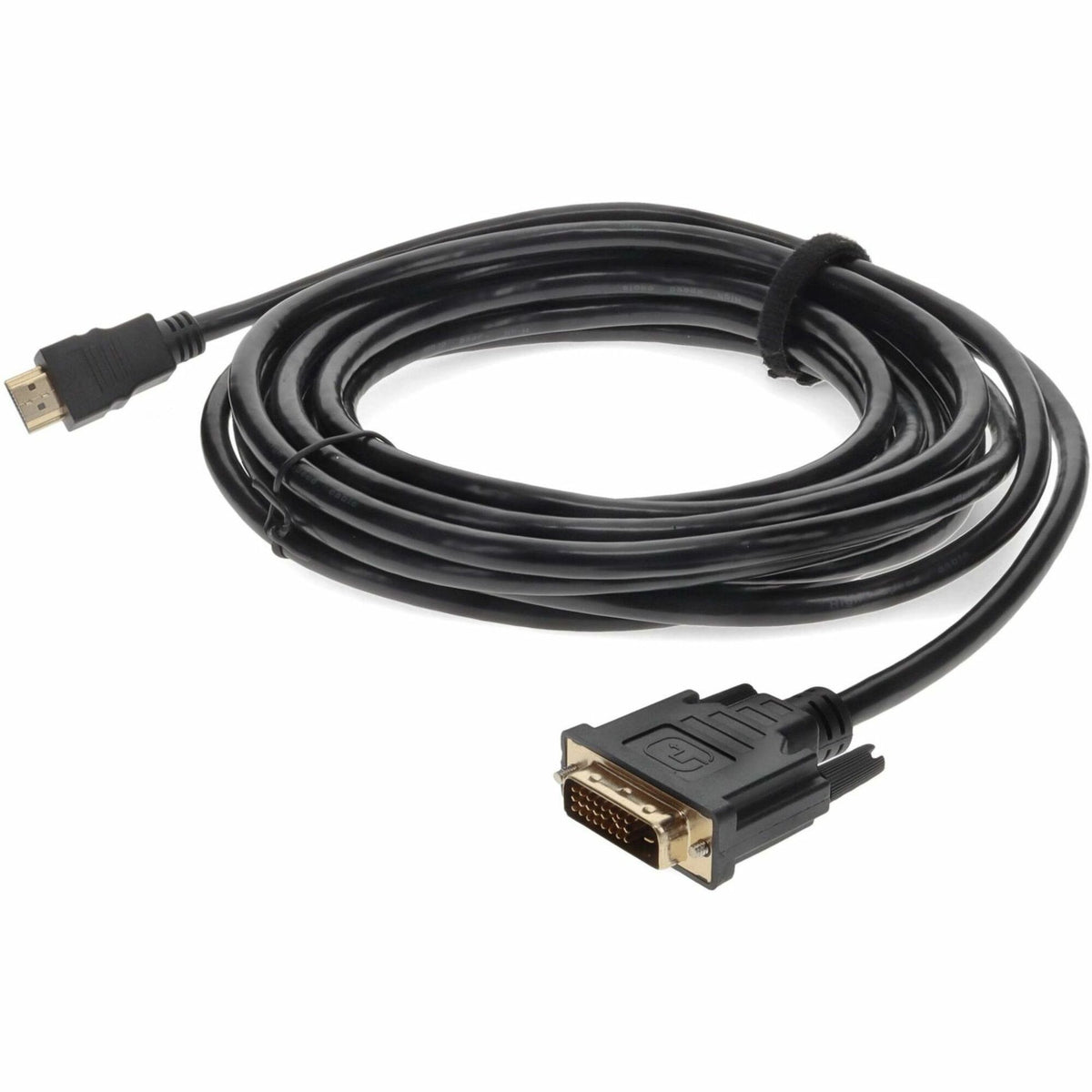 AddOn 15ft Micro-HDMI 1.3 Male to DVI-D Dual Link (24+1 pin) Male Black Active Cable For Resolution Up to 2560x1600 (WQXGA) - HDMI2DVID15F