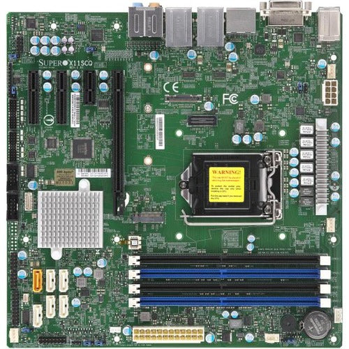 Supermicro X11SCQ Desktop Motherboard - Intel Q370 Chipset - Socket H4 LGA-1151 - Micro ATX - MBD-X11SCQ-O