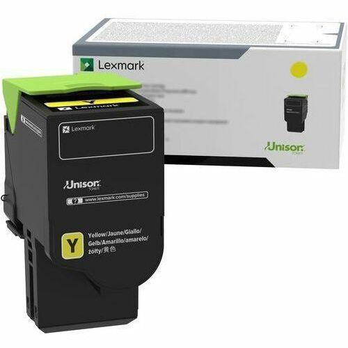 Lexmark Unison Original Standard Yield Laser Toner Cartridge - Yellow Pack - 78C00YG