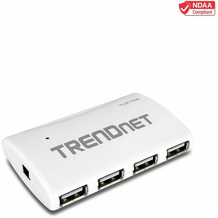 TRENDnet USB 2.0 7-Port High Speed Hub with 5V/2A Power Adapter, Up to 480 Mbps USB 2.0 connection Speeds, TU2-700 - TU2-700
