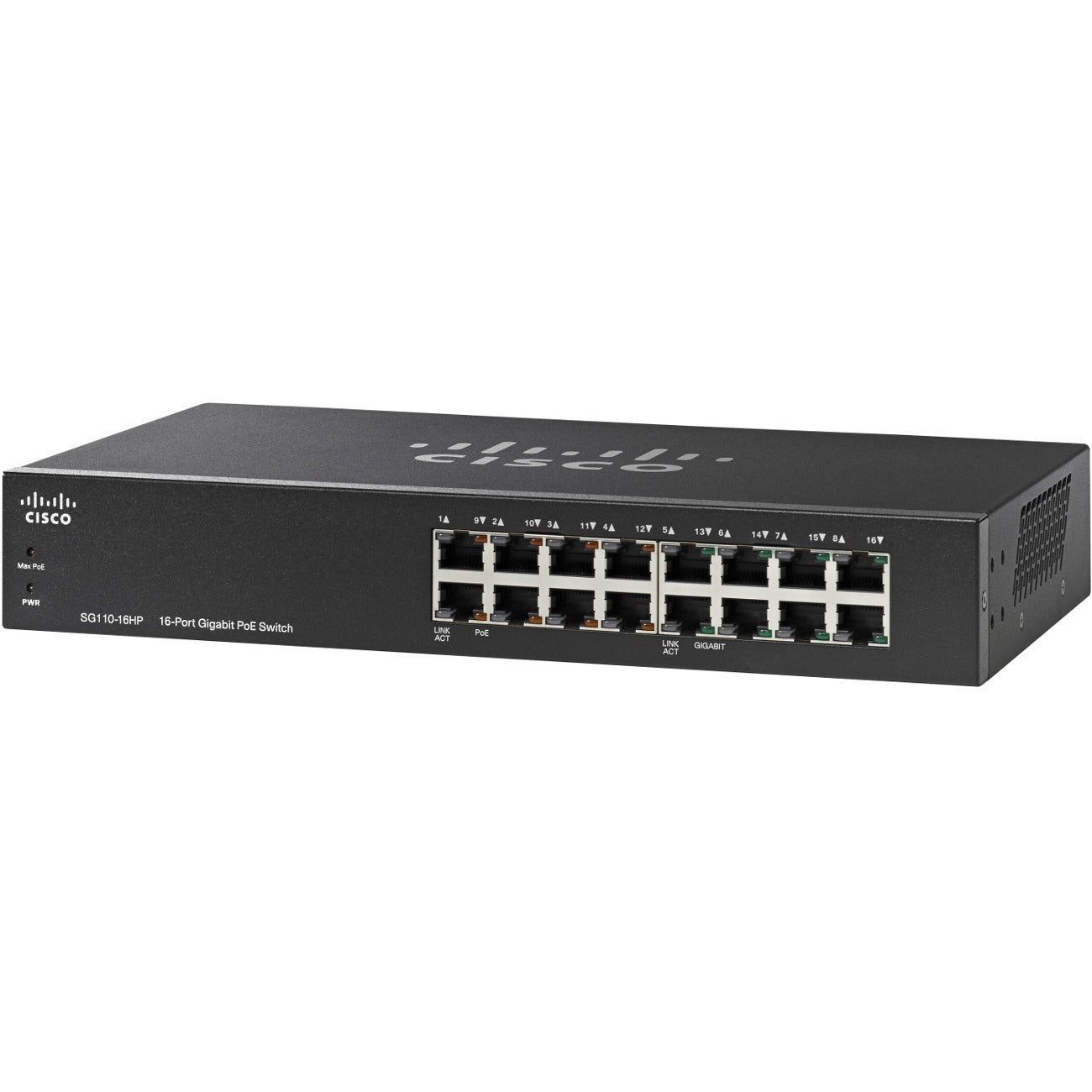 Cisco SG110-16HP Ethernet Switch - SG110-16HP-NA-RF