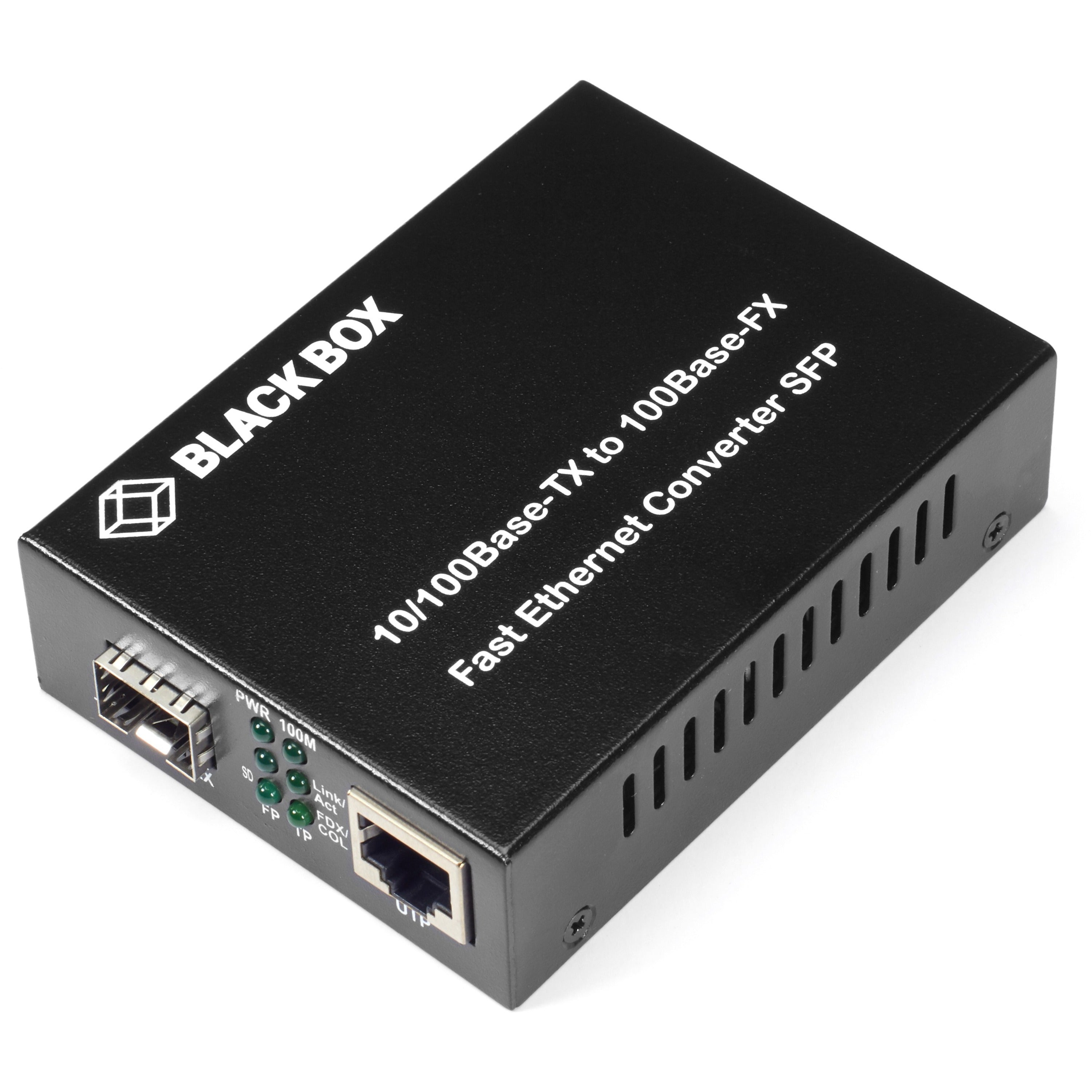 Black Box Pure Networking Fast Ethernet (100-Mbps) Media Converter - LHC210A