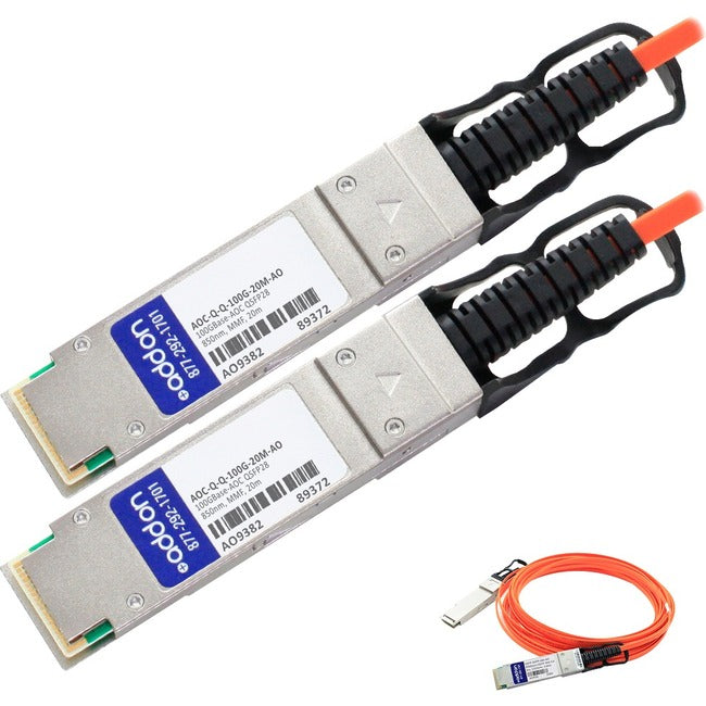 Accortec QSFP28 Network Cable - AOCQQ100G20M-ACC