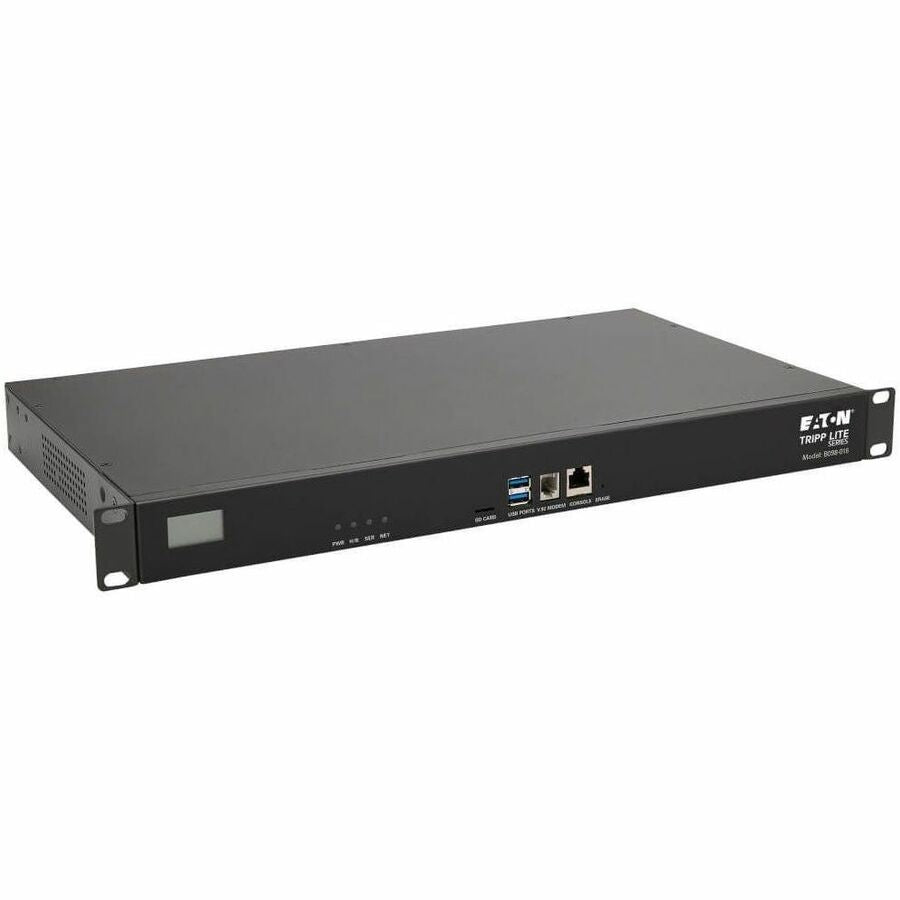 Eaton Tripp Lite Series 16-Port Console Server, USB Ports (2) - Dual GbE NIC, 16 Gb Flash, SD Card, Desktop/1U Rack, TAA - B098-016