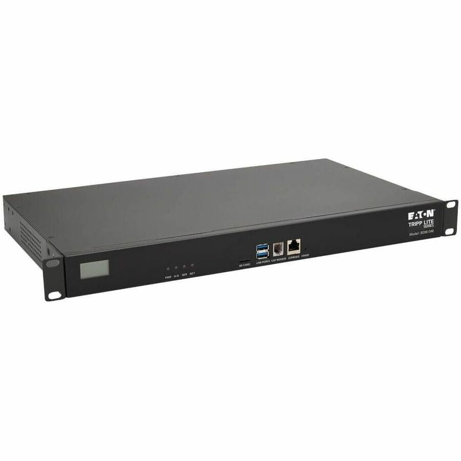 Eaton Tripp Lite Series 48-Port Console Server, USB Ports (2) - Dual GbE NIC, 16 Gb Flash, SD Card, Desktop/1U Rack, TAA - B098-048