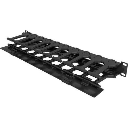 Vertiv Horizontal Cable Manager with finger slots| 1U| (VRA1002) - VRA1002