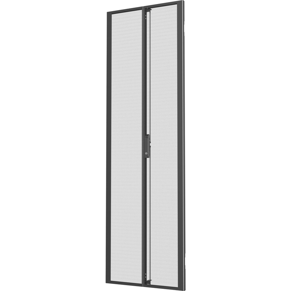 Vertiv 42U x 800mm Wide Split Perforated Doors Black - VRA6006