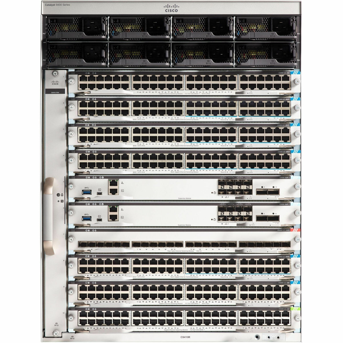 Cisco Catalyst 9400 Series 10 Slot Chassis - C9410R-96U-BNDL-1A