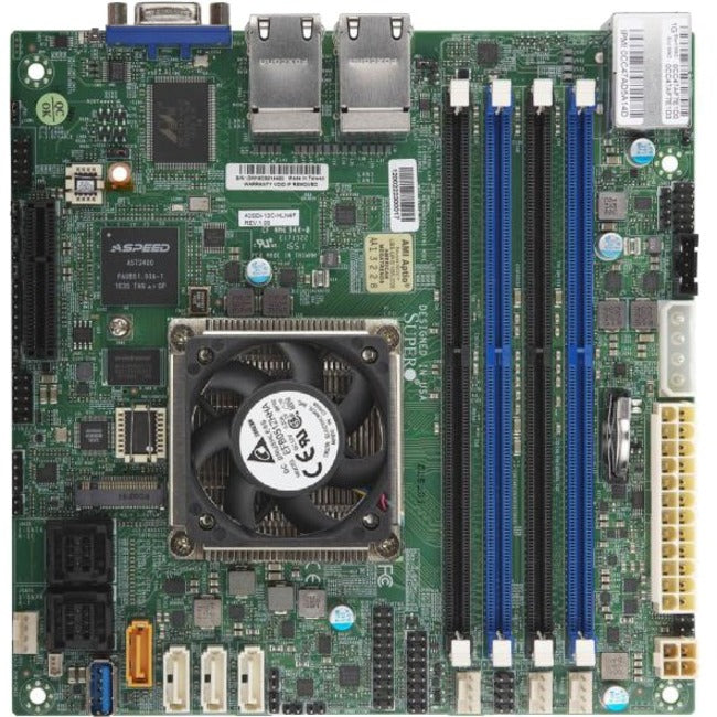 Supermicro A2SDi-8C-HLN4F Server Motherboard - Intel Chipset - Socket BGA-1310 - Mini ITX - MBD-A2SDI-8C-HLN4F-O