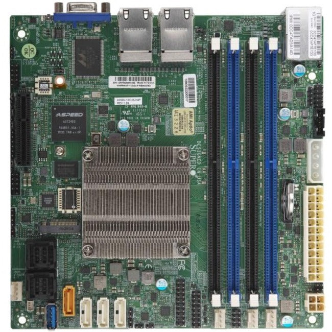 Supermicro A2SDi-16C-HLN4F Server Motherboard - Intel Chipset - Socket BGA-1310 - Mini ITX - MBD-A2SDI-16C-HLN4F-O