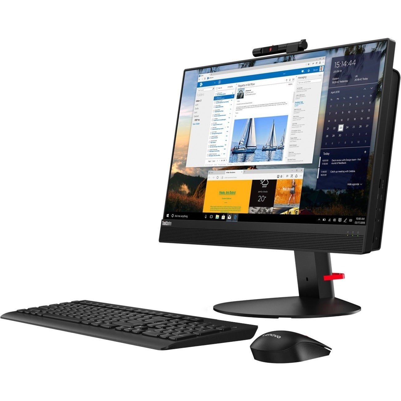 Lenovo ThinkCentre M820z 10SC001EUS All-in-One Computer - Intel Core i5 8th Gen i5-8400 2.80 GHz - 4 GB RAM DDR4 SDRAM - 500 GB HDD - 21.5" 1920 x 1080 - Desktop - Business Black - 10SC001EUS