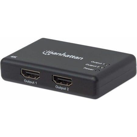 HDMI Splitter 2-Port , 4K@30Hz, Displays output from x1 HDMI source to x2 HD displays (same output to both displays), AC Powered (cable 0.9m), Black, Three Year Warranty - 207669