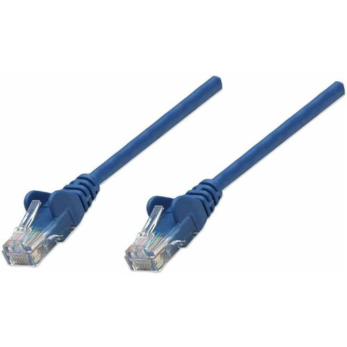 Intellinet Network Solutions Cat6 UTP Network Patch Cable, 0.5 ft (0.15 m), Blue - 347433