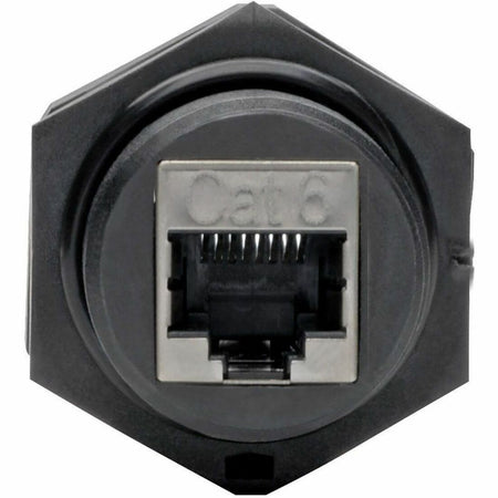 Tripp Lite by Eaton RJ45 Bulkhead Coupler for Cat5/Cat6 Female to Female Shielded Industrial Dust Cap - IP68 TAA - N206-BC01-IND