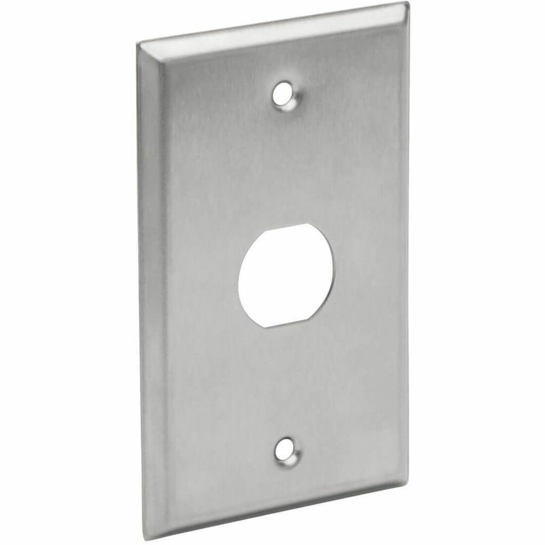 Eaton Tripp Lite Series 1-Port Single Gang Faceplate, Stainless Steel, Industrial Grade, IP44, TAA - N206-FP01-IND