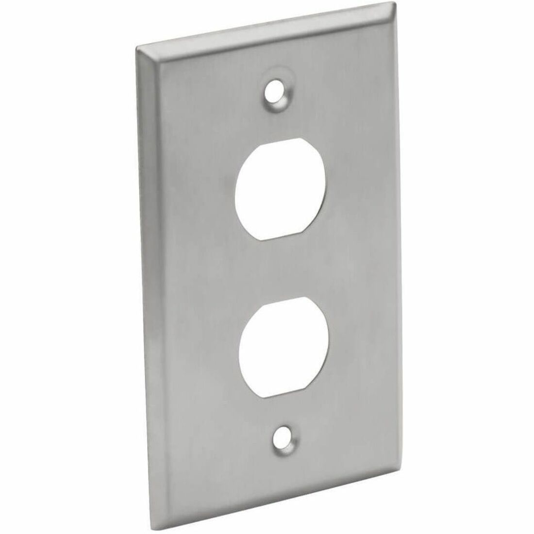 Tripp Lite by Eaton 2-Port Single Gang Faceplate Stainless Steel Industrial Grade IP44 TAA - N206-FP02-IND