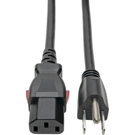 Eaton Tripp Lite Series Computer Power Cord, NEMA 5-15P to Locking C13 - 10A, 125V, 18 AWG, 3 ft. (0.91 m) - P006-L03